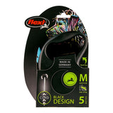 Dog Lead Flexi BLACK DESIGN 3 m Blue XS