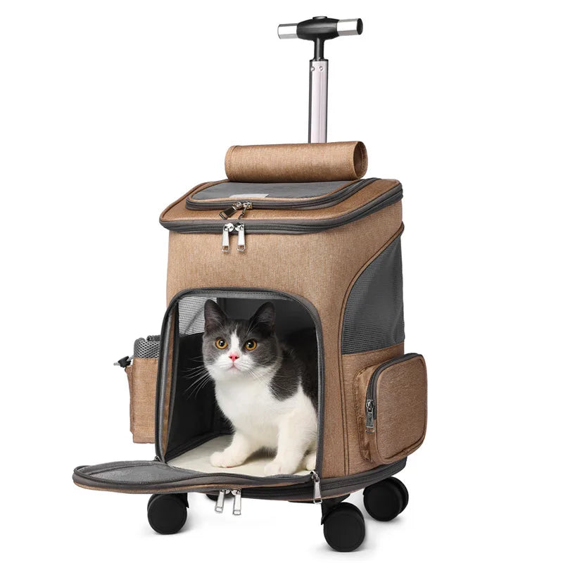 Large Capacity Portable Pet Backpack Adjustable Lightweight Breathable